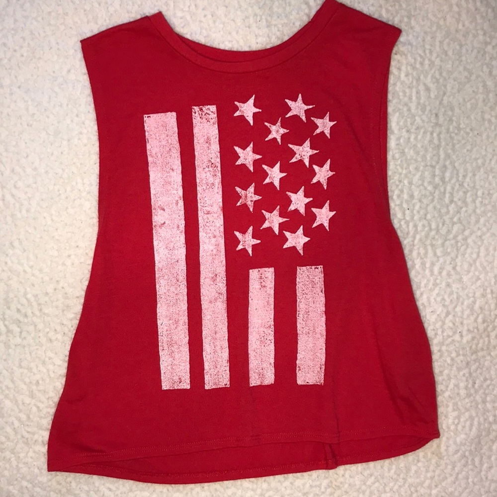 Red tank top
